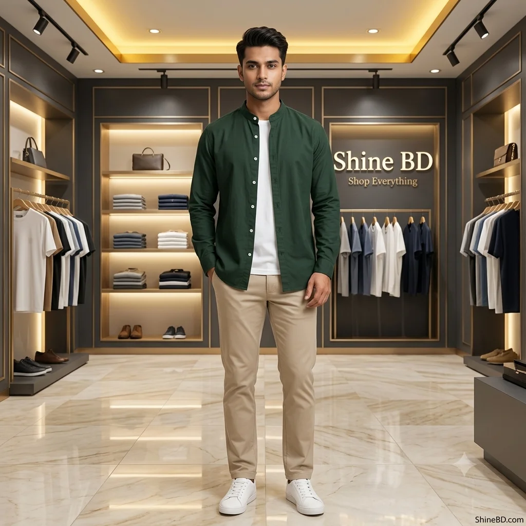 Premium Stylish Ban Colour Shirt
