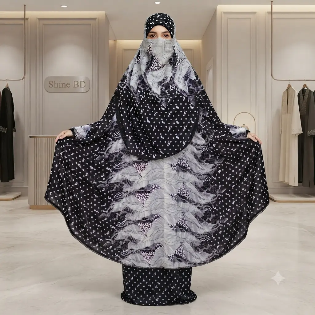 Elegant Palazzo long Khimar Set