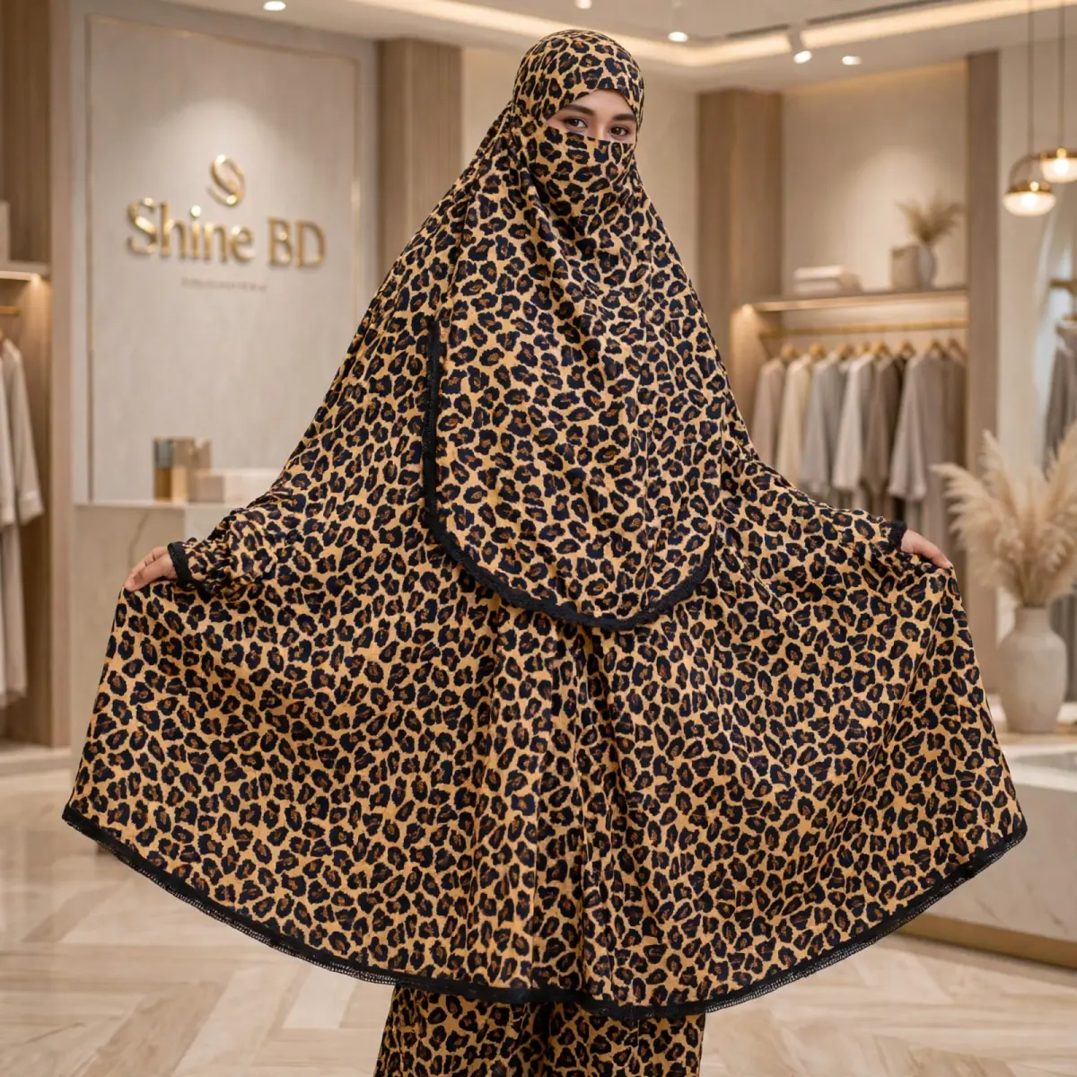 Elegant Palazzo long Khimar Set