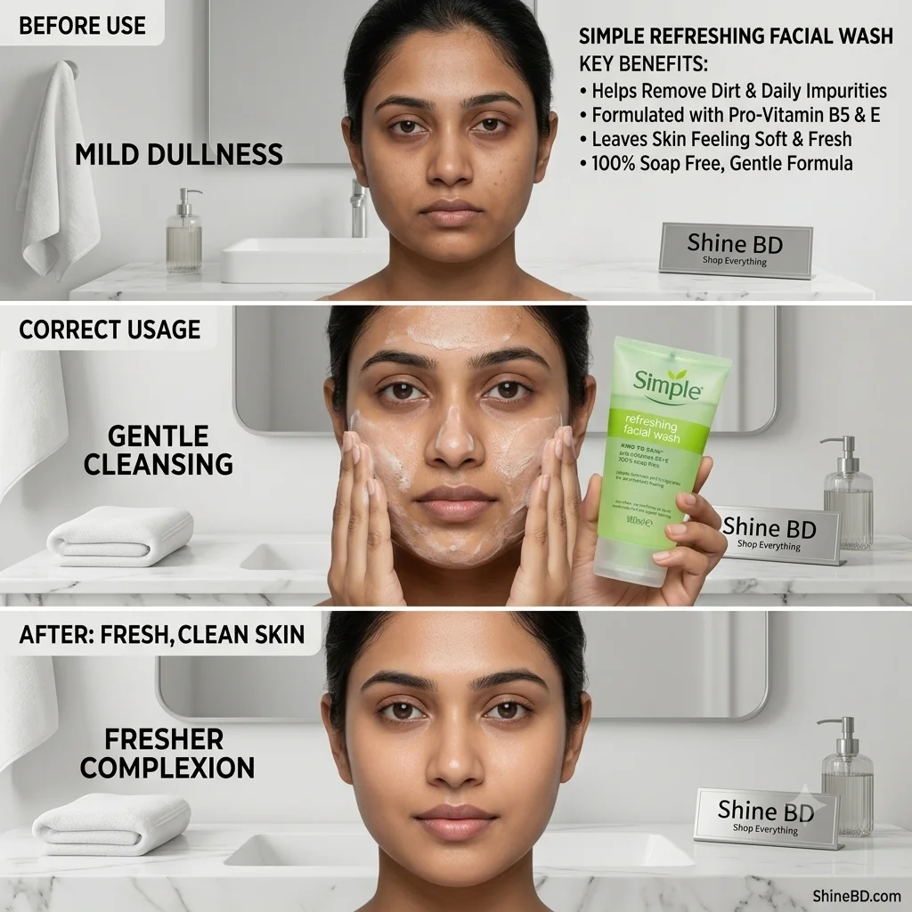 Simple Kind to Skin Refreshing Facial Wash Gel