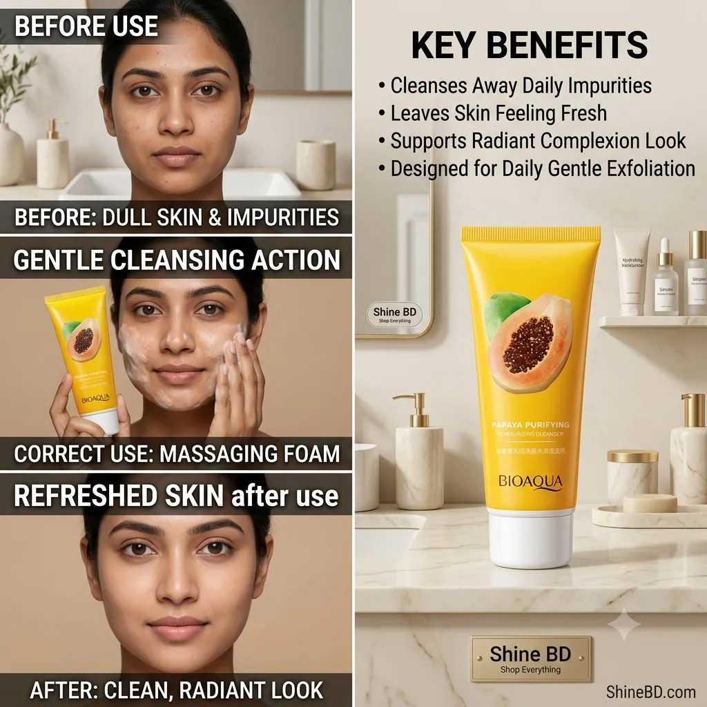 Bioaqua Papaya Purifying Moisturizing Cleanser