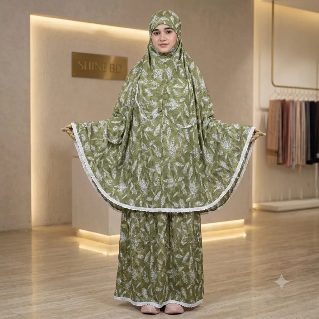 Elegant Palazzo long Khimar Set