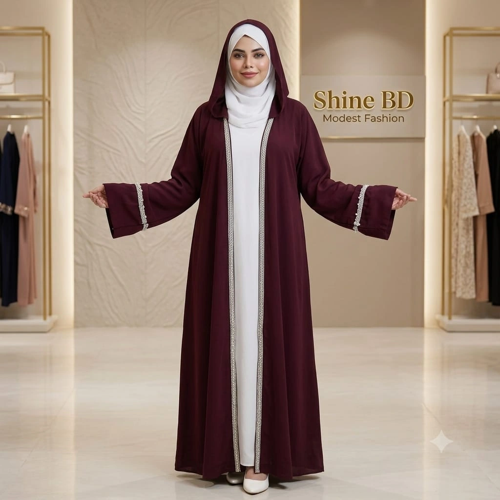 Borka Set with Koti Inner and Hijab