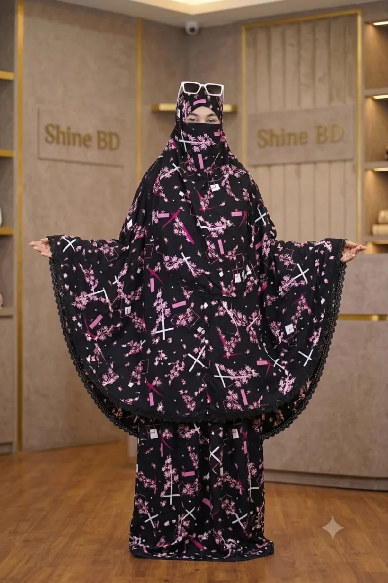 Elegant Palazzo long Khimar Set