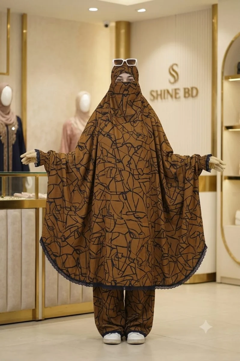 Elegant Palazzo long Khimar Set