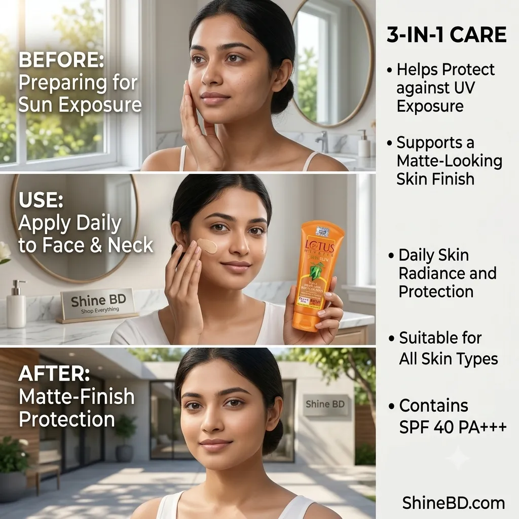 Lotus Herbals Safe Sun 3-in-1 Matte Look Daily Sunblock