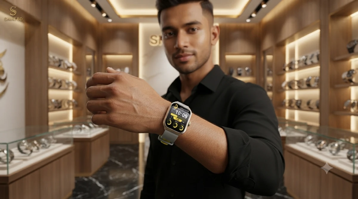 Colmi P86 BT Calling Smartwatch – Gold