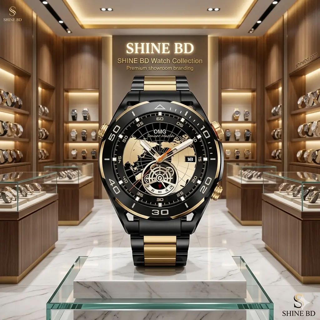 Remax Watch 17 Bluetooth calling Smartwatch -(Black/Gold)