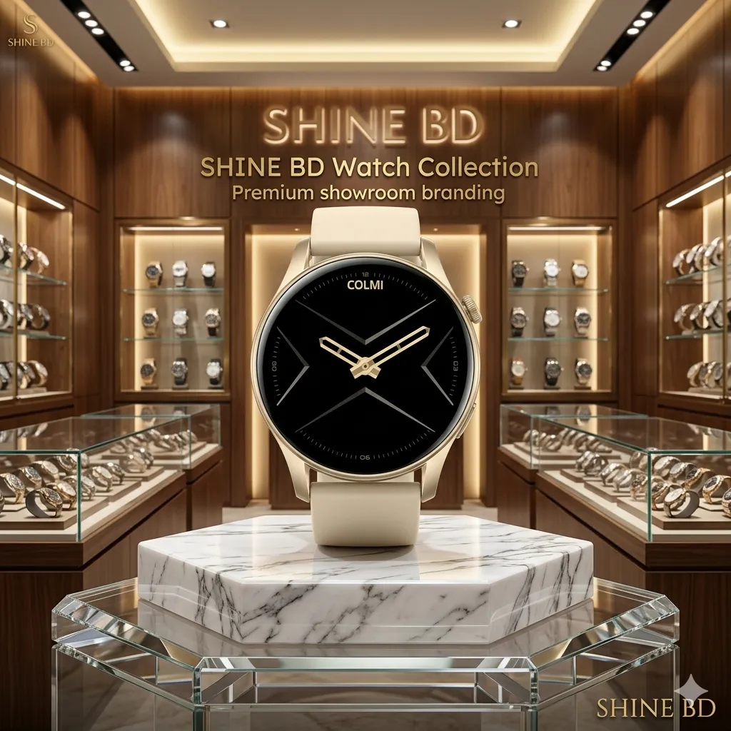 Colmi  V73 Bluetooth Calling Smart Watch- Gold Color