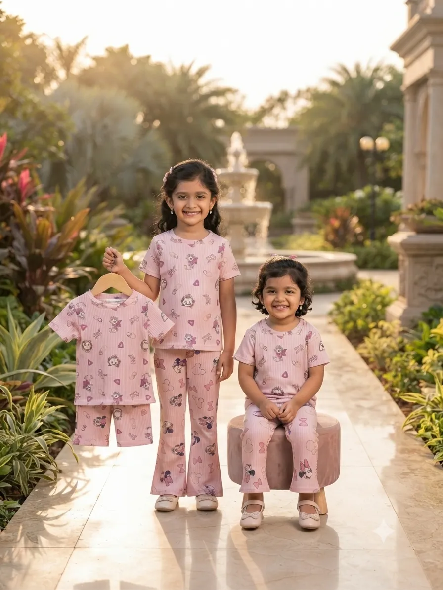 Half Sleeve T-shirt and Pant Set (Export Quality )