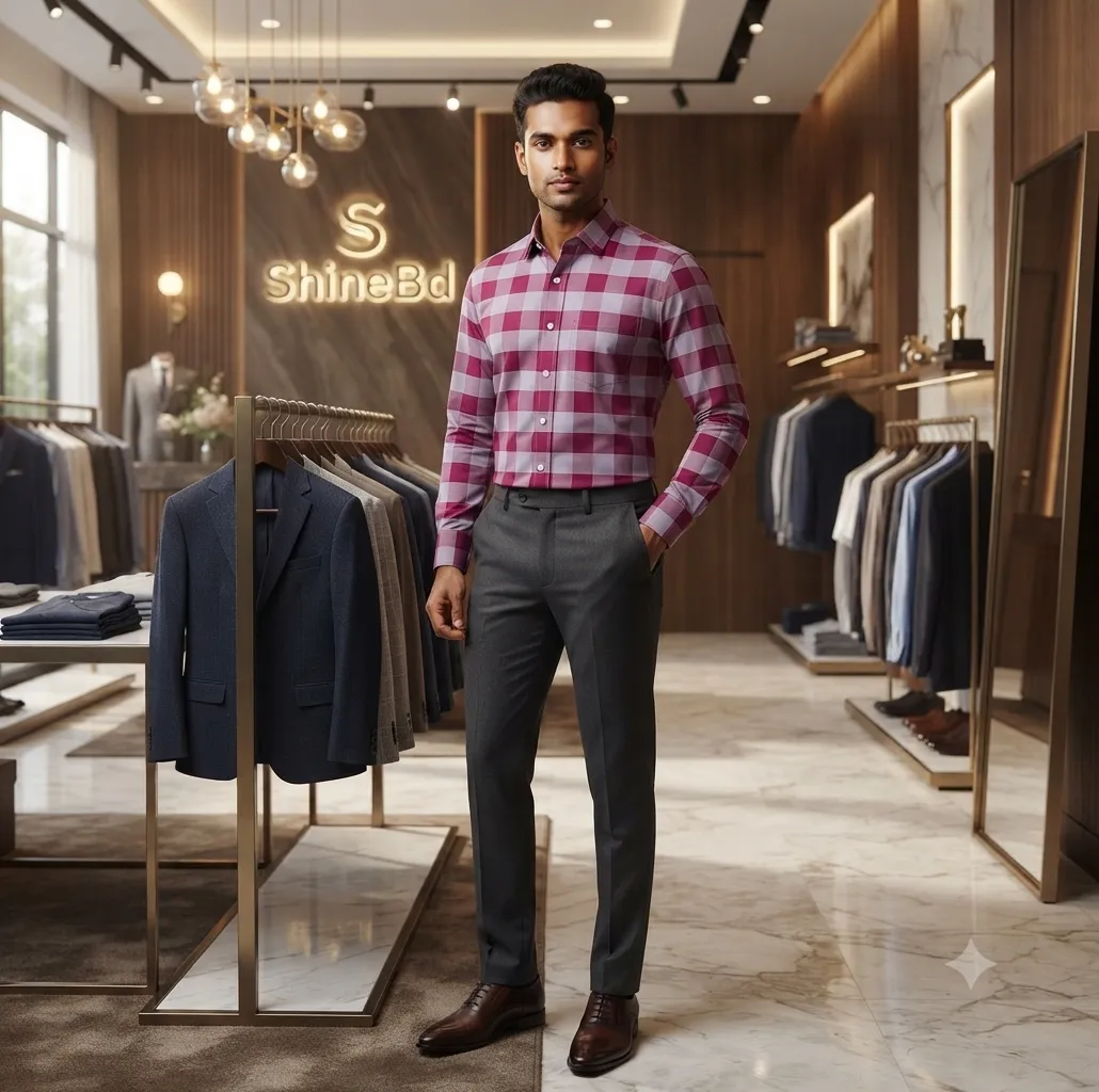 Premium full sleeve check shirt