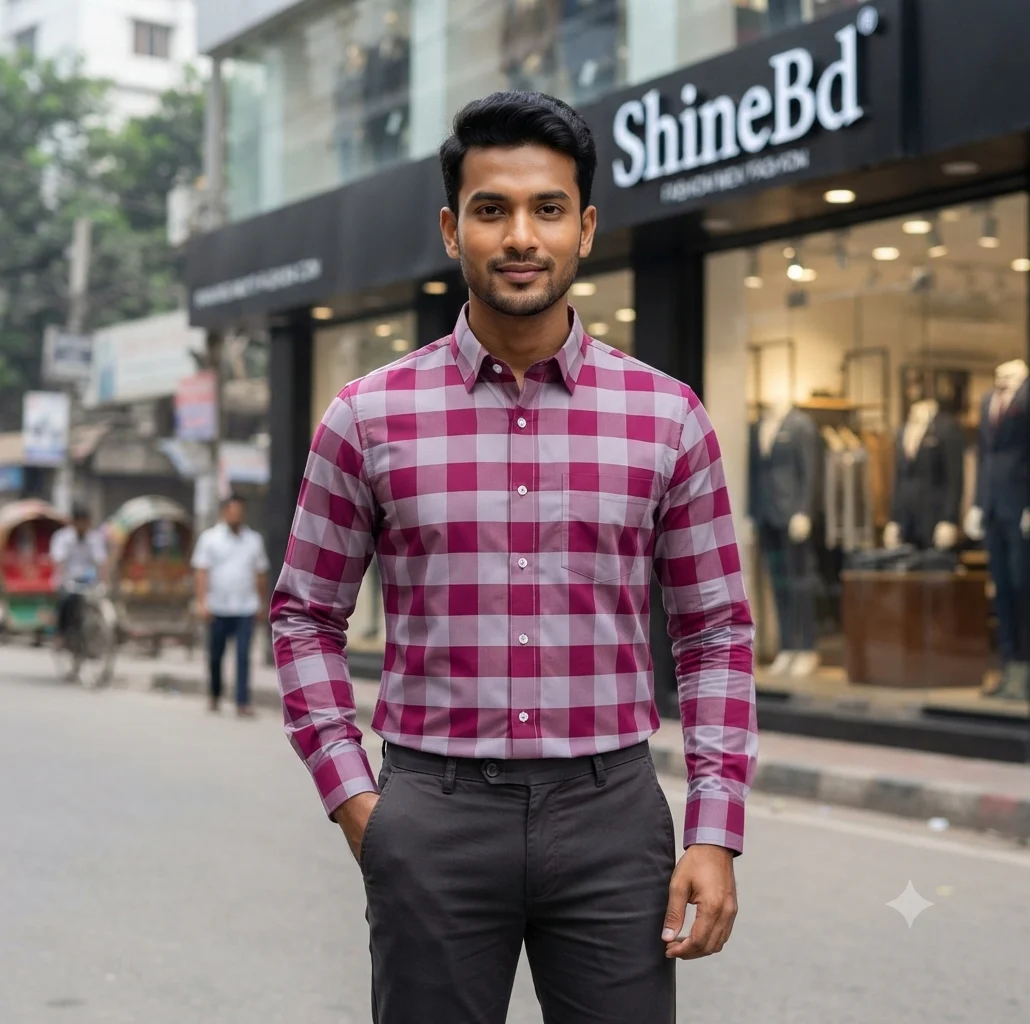 Premium full sleeve check shirt