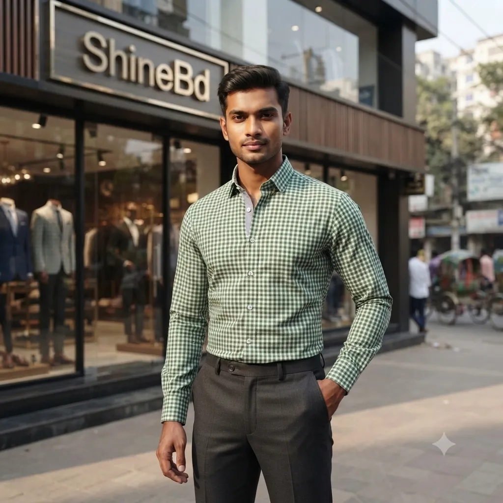 Premium full sleeve check shirt