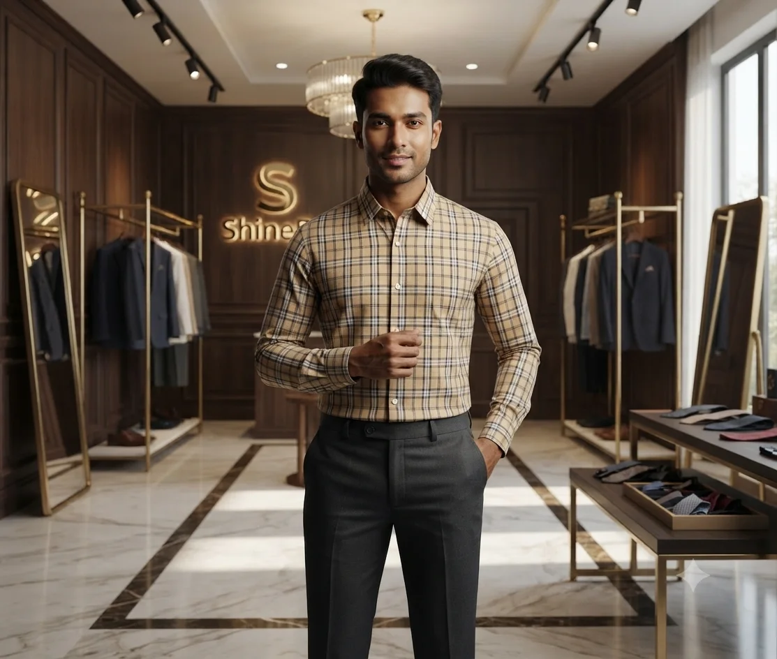 Premium full sleeve check shirt