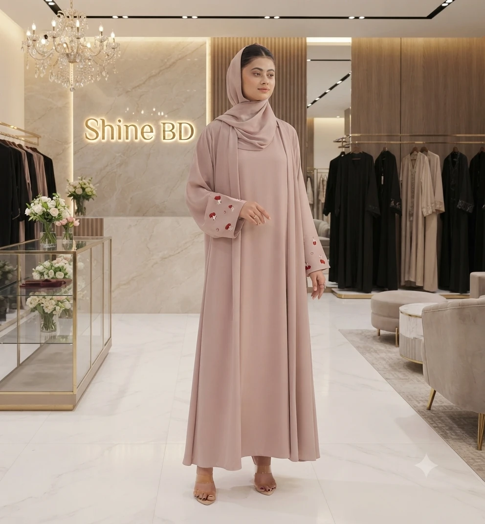 Koti Borka with Inner and Hijab Full Set