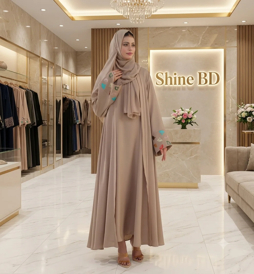 Koti Borka with Inner and Hijab Full Set