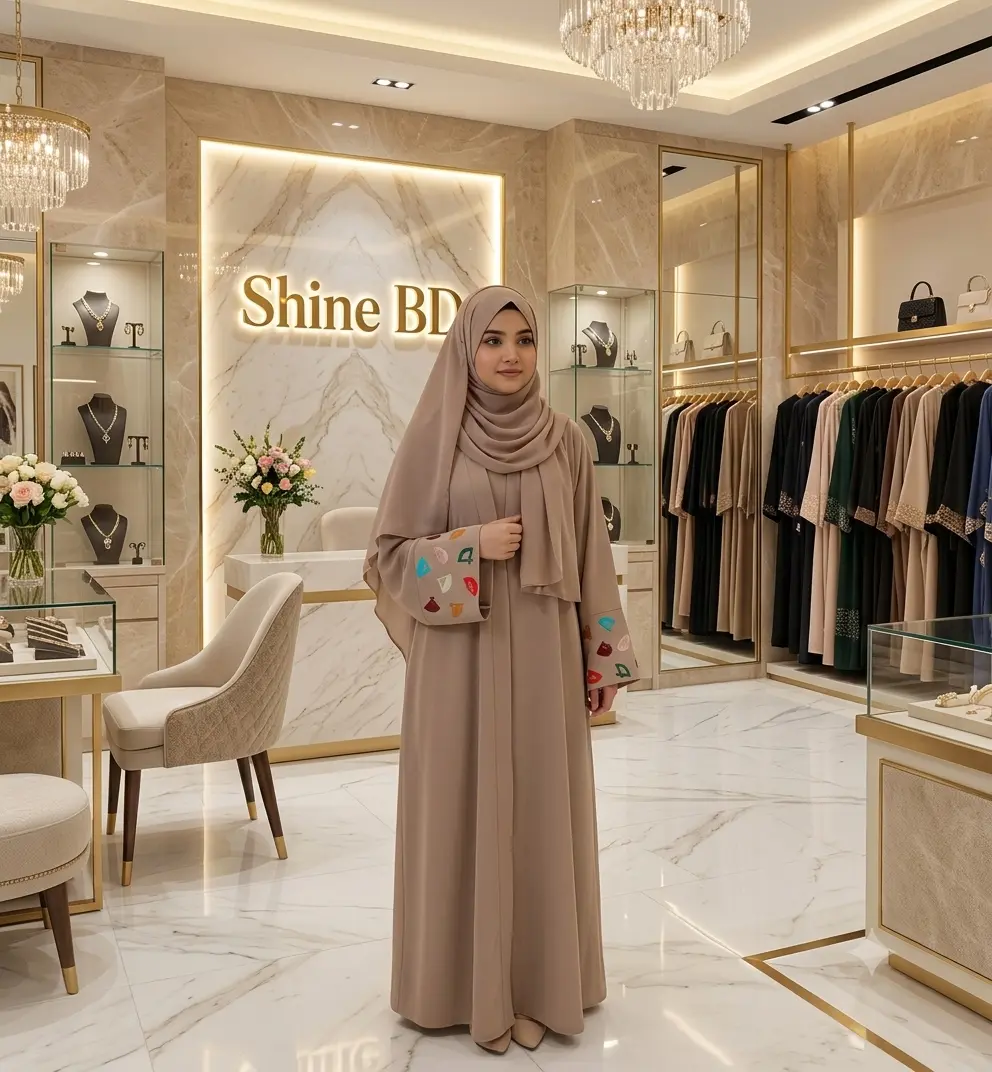 Koti Borka with Inner and Hijab Full Set