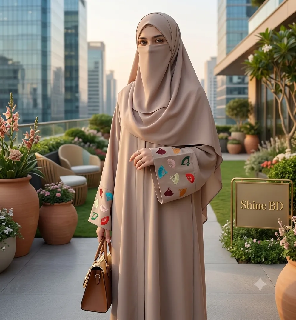 Koti Borka with Inner and Hijab Full Set