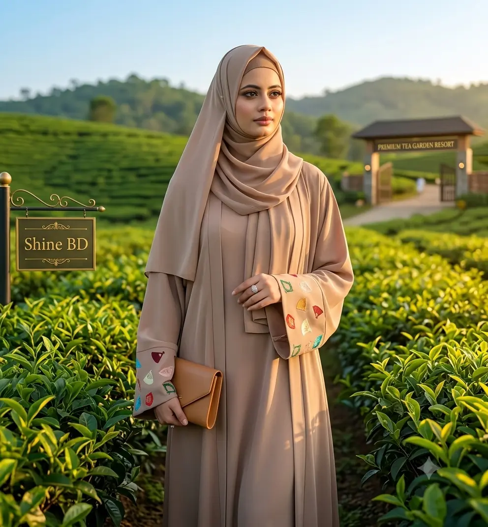 Koti Borka with Inner and Hijab Full Set