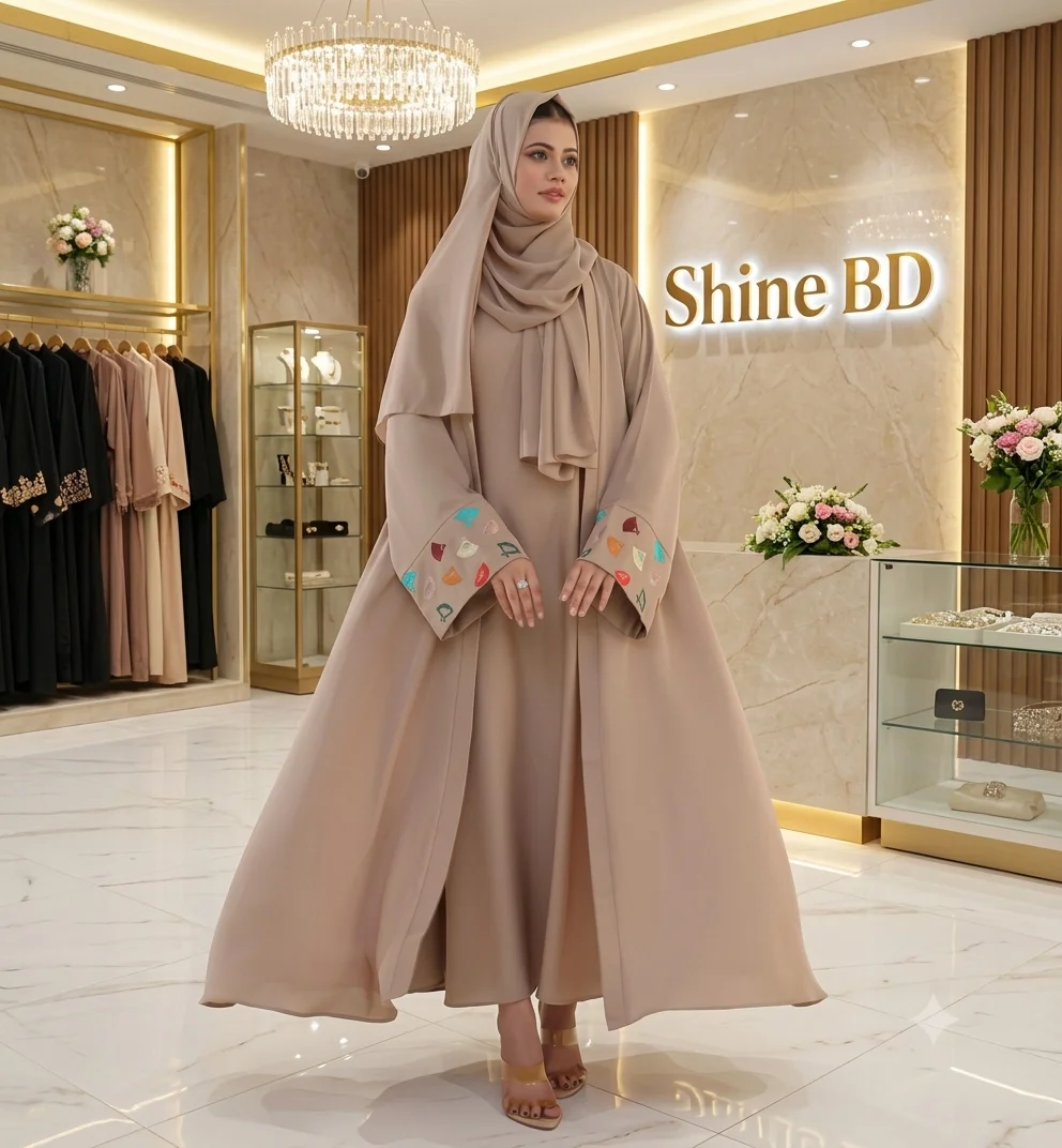 Koti Borka with Inner and Hijab Full Set