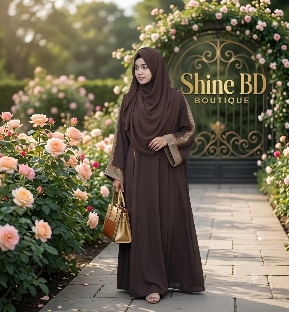 Dubai cherry borka with Hijab