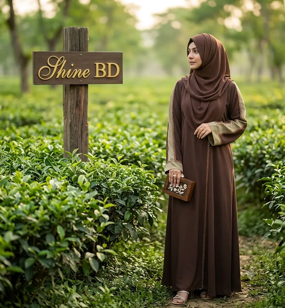 Dubai cherry borka with Hijab
