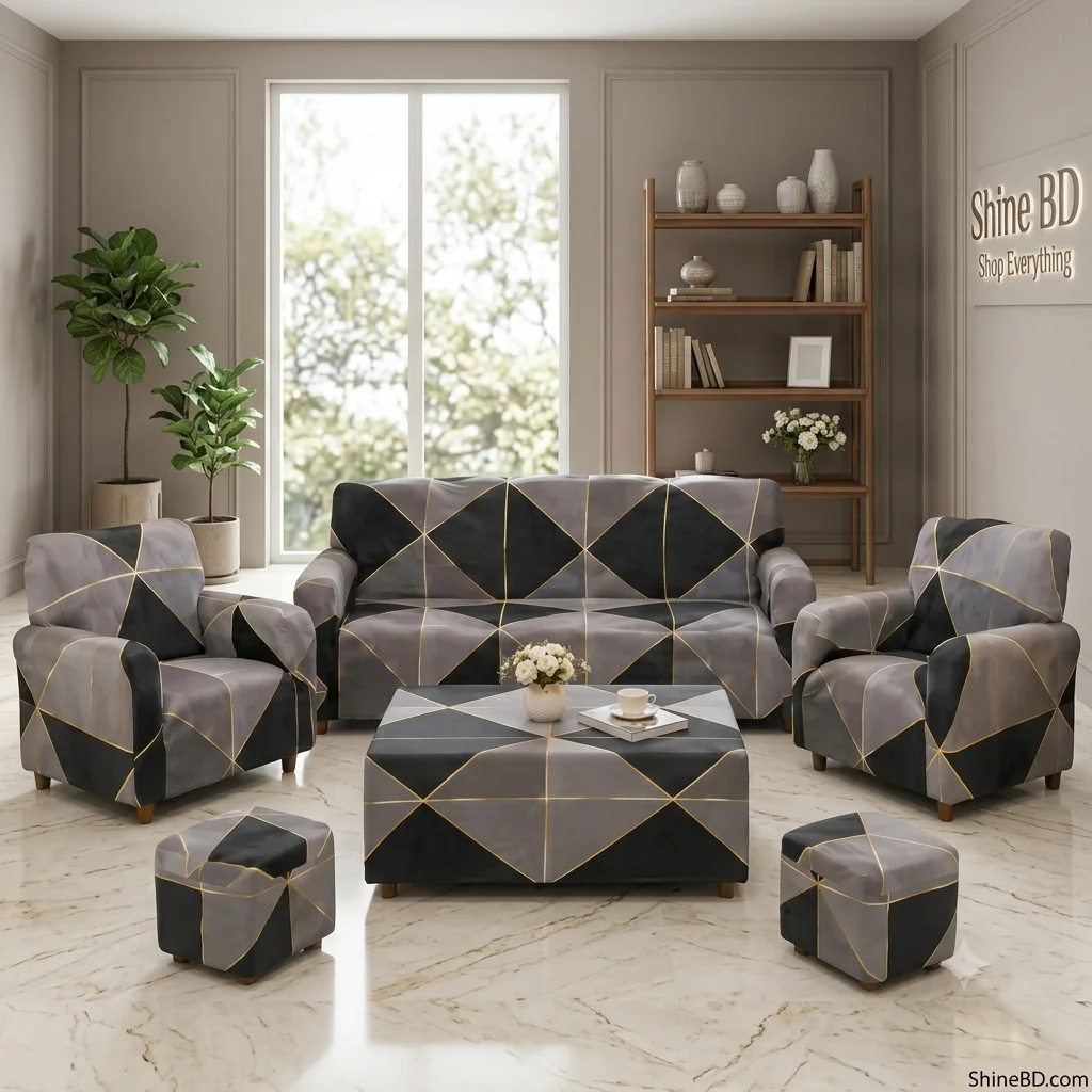China Print Sofa Cover – Premium Quality 6