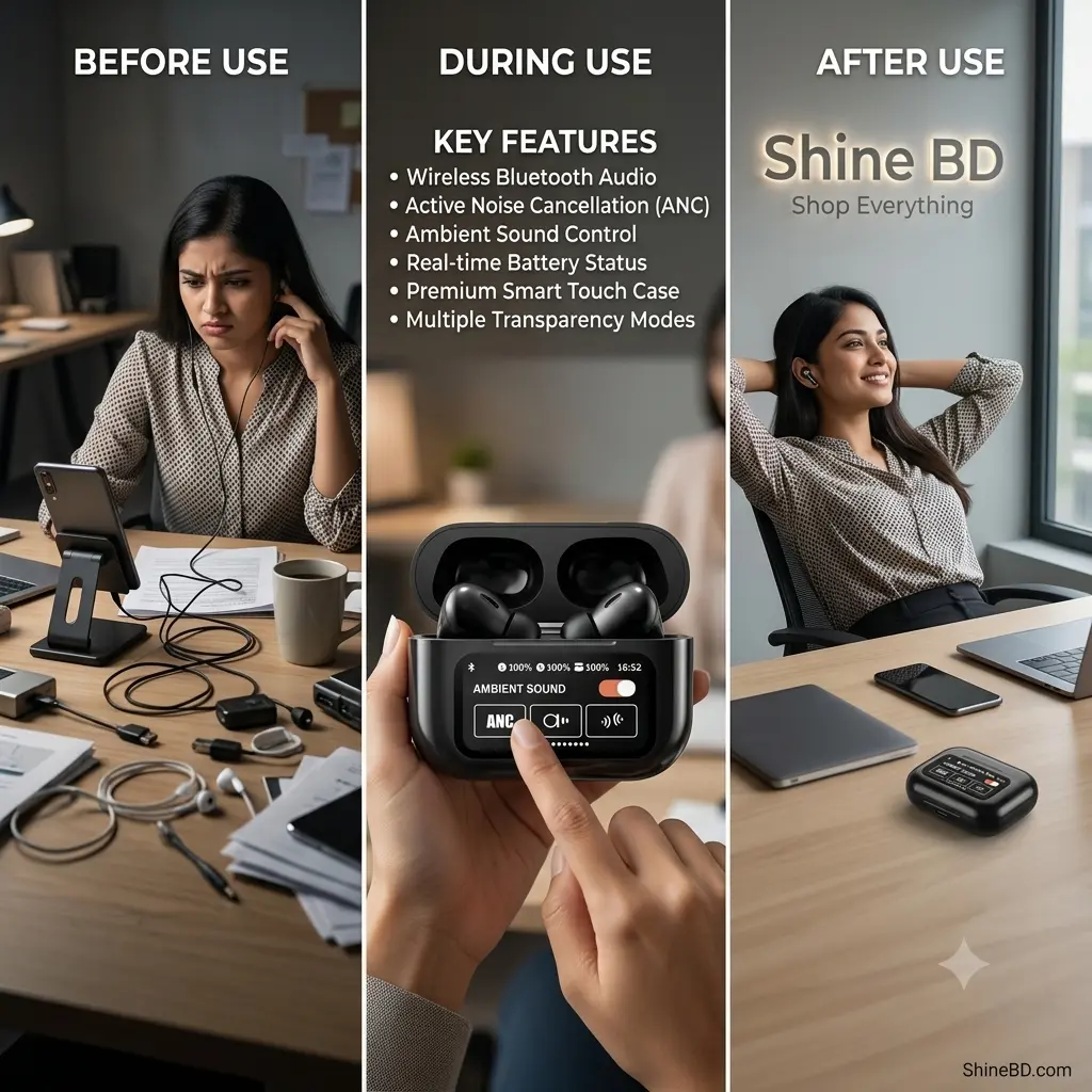 Airpods A9 Pro Black ANC