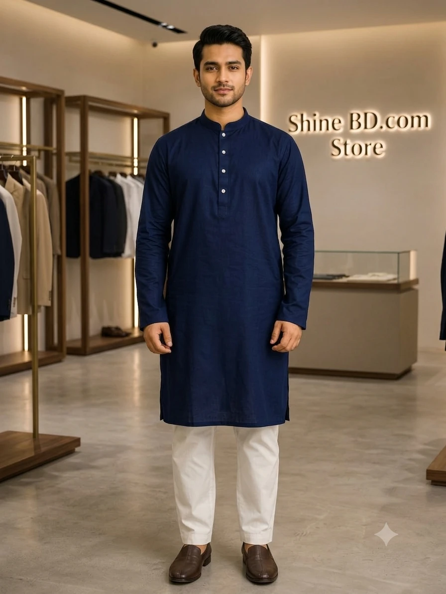 Premium Cotton Print Panjabi