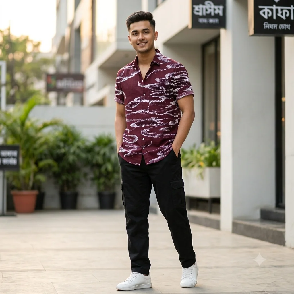 Premium China Micro Half Sleeve Shirt