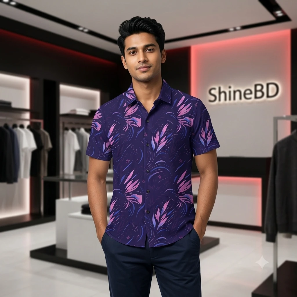 Premium China Micro Half Sleeve Shirt