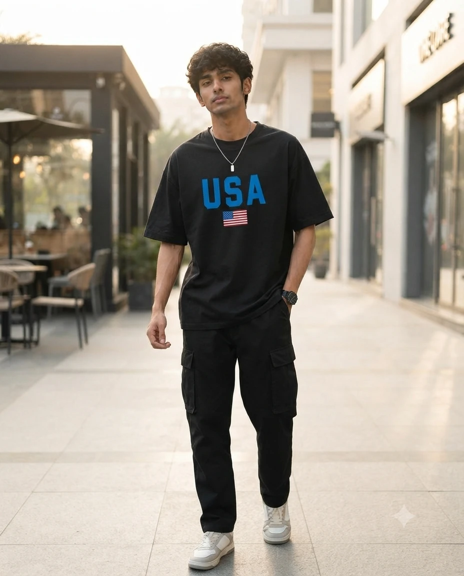 Premium Cotton Drop Shoulder Tshirt