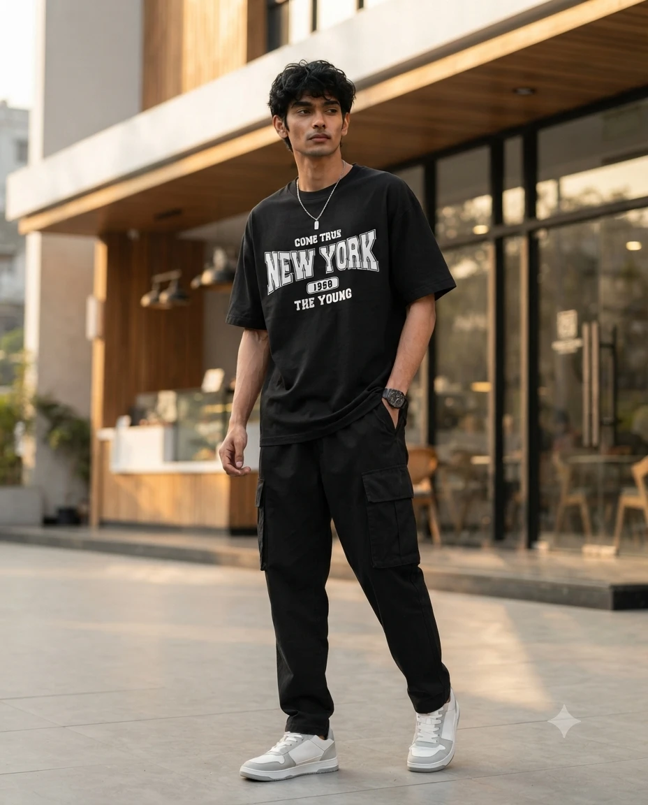 Premium Cotton Drop Shoulder Tshirt