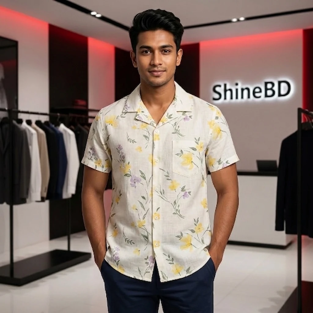 Digital Printed Premium Half Sleeve Shirt