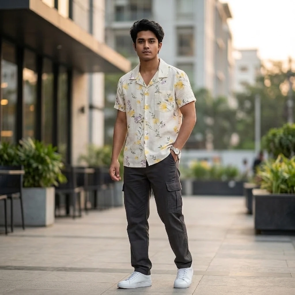 Digital Printed Premium Half Sleeve Shirt