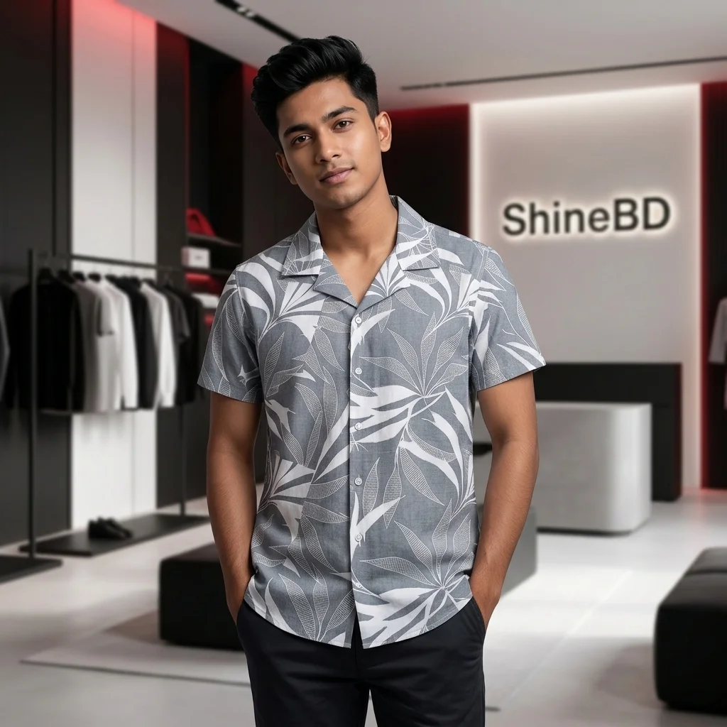 Premium Short Sleeve Cuban Collar Shirt