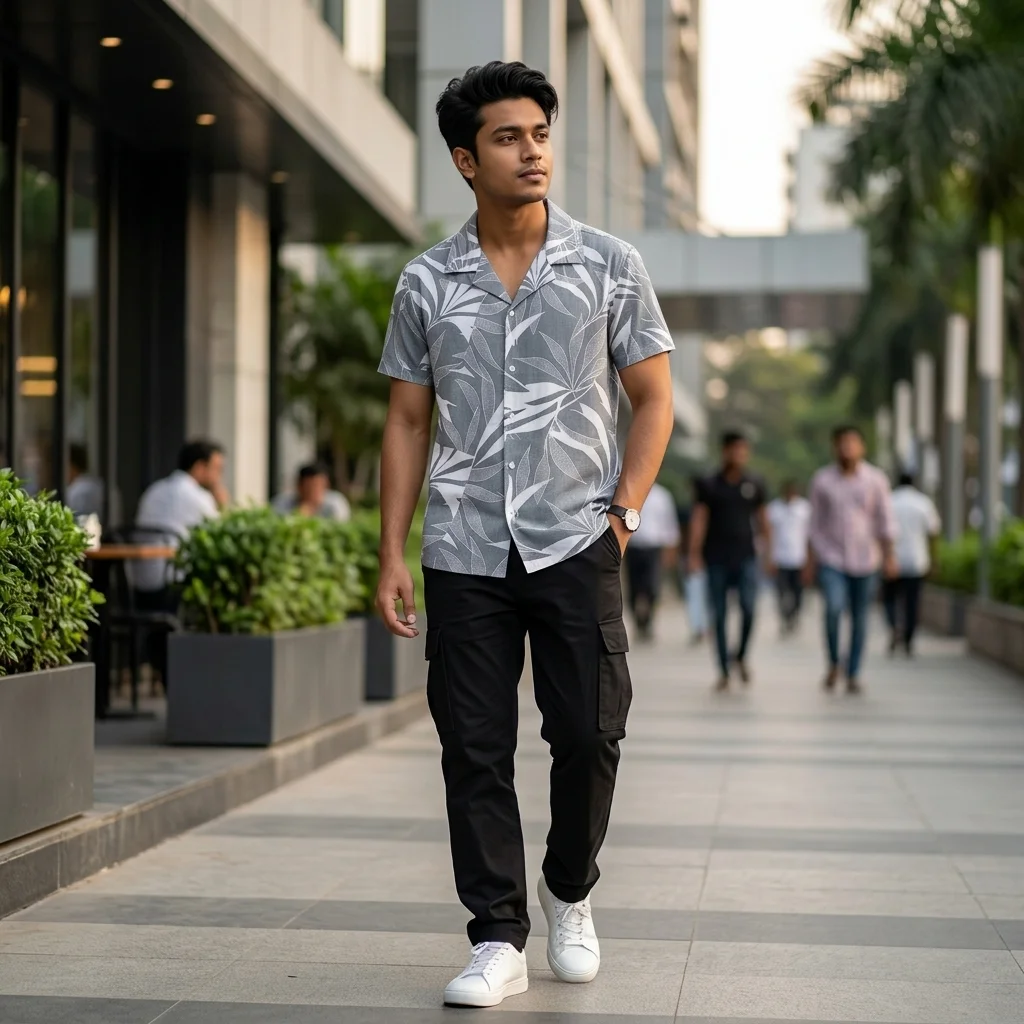 Premium Short Sleeve Cuban Collar Shirt