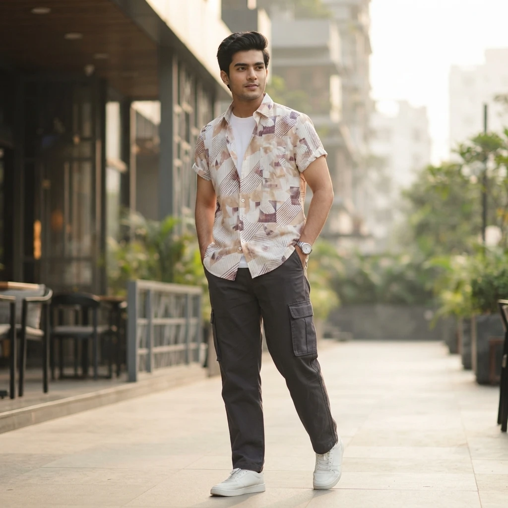 Digital Printed Premium Half Sleeve Shirt