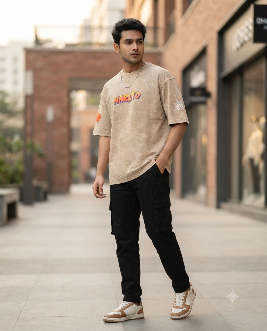 Premium Acid Wash Drop Shoulder TShirt