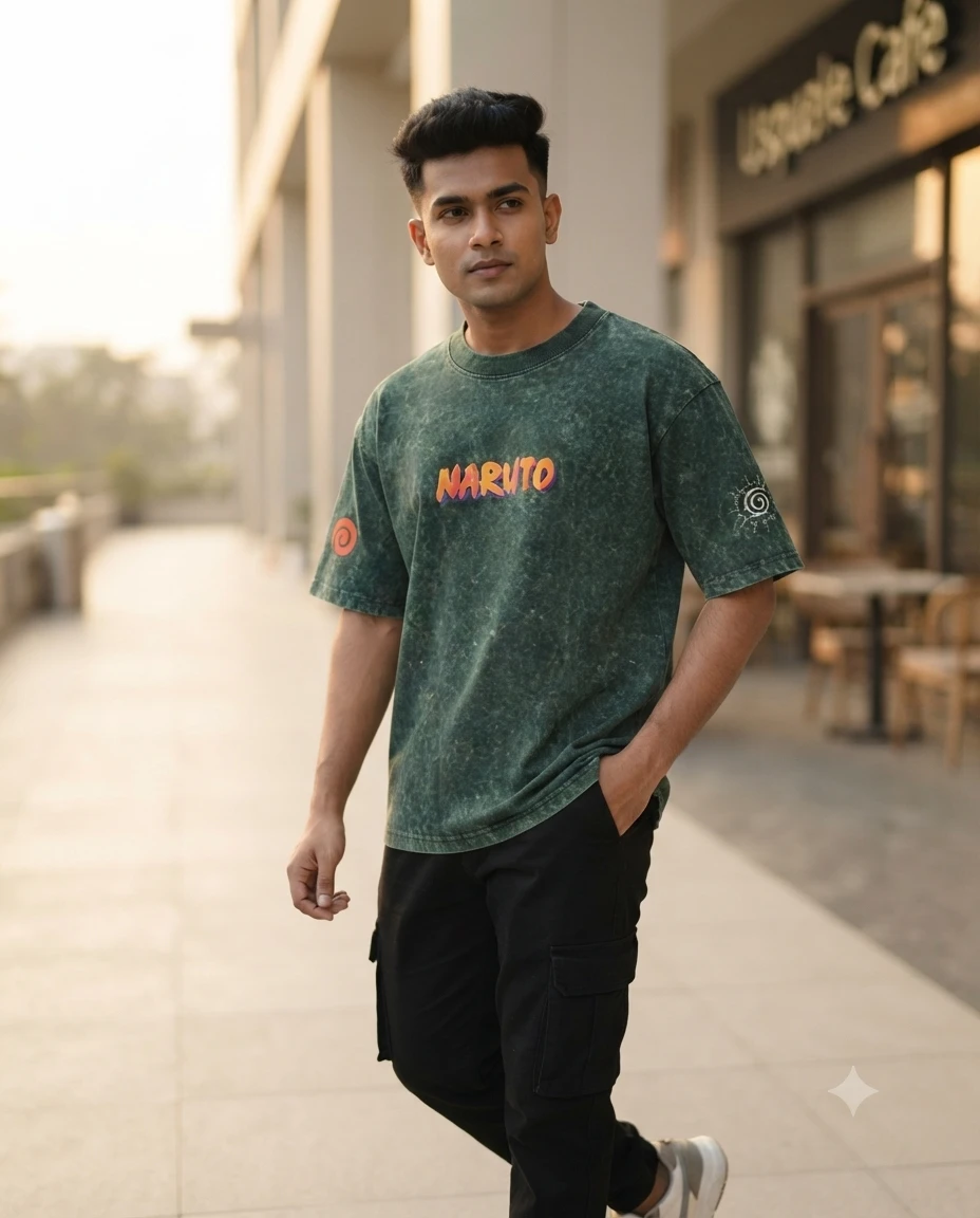 Premium Acid Wash Drop Shoulder TShirt