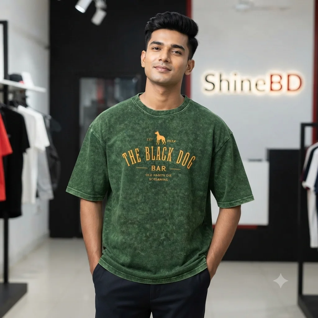 Premium Acid Wash Drop Shoulder TShirt