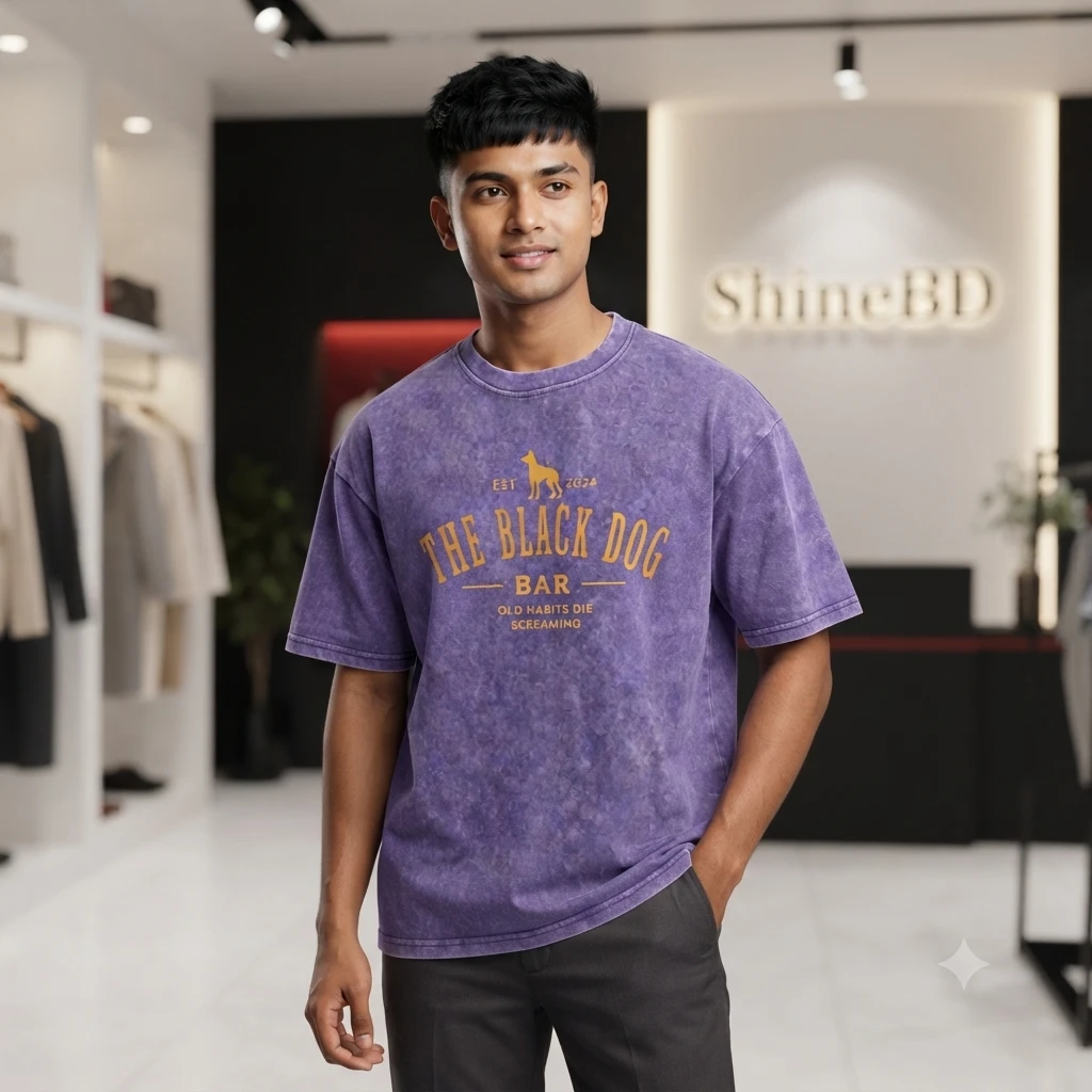 Premium Acid Wash Drop Shoulder TShirt