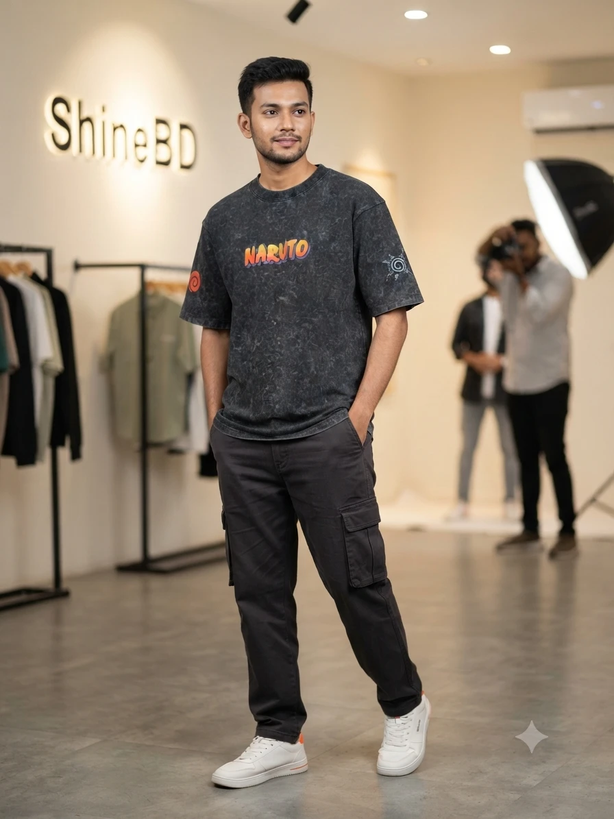 Premium Acid Wash Drop Shoulder TShirt