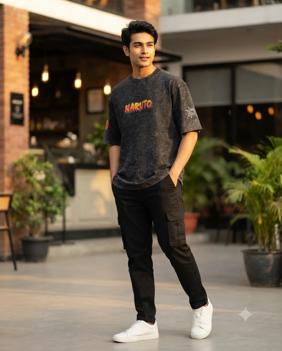 Premium Acid Wash Drop Shoulder TShirt