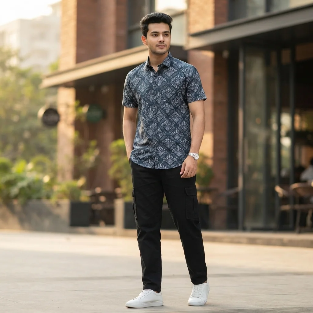 Luxury China Spandex Cot Half Sleeve Shirt