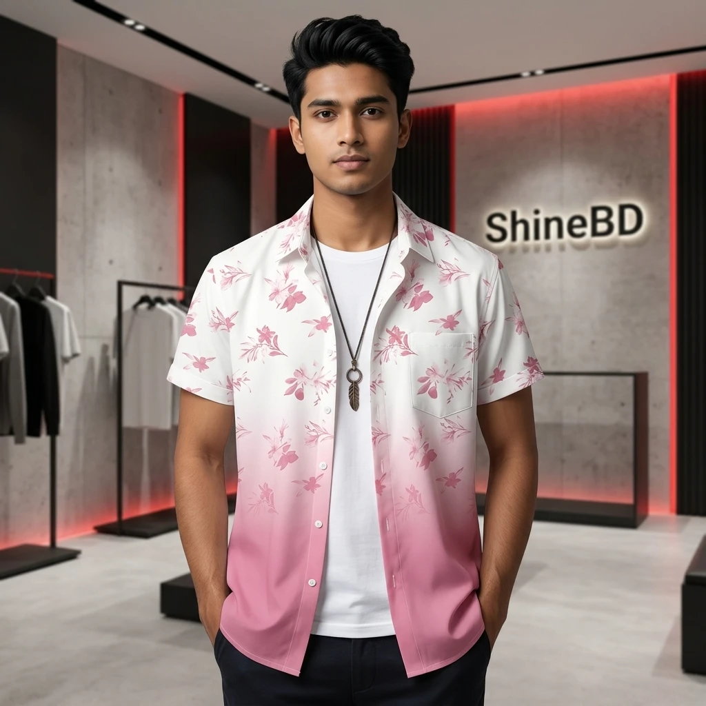 Half Sleeve Cotton Shirt For Men