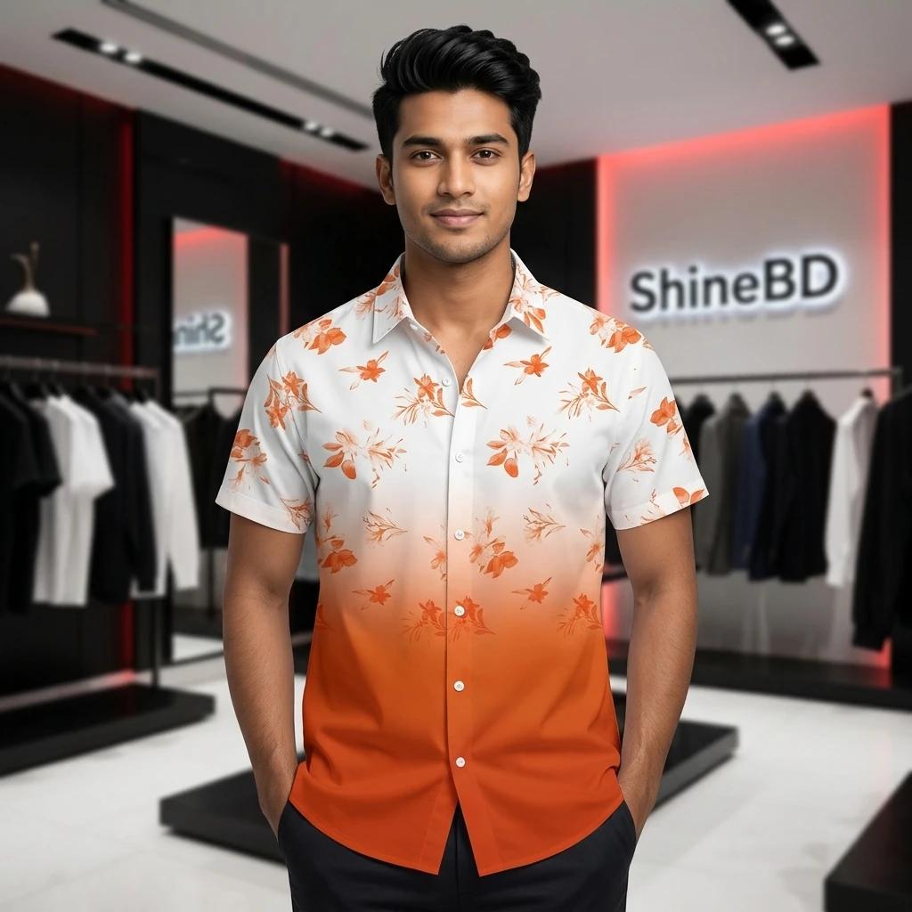 Half Sleeve Cotton Shirt For Men