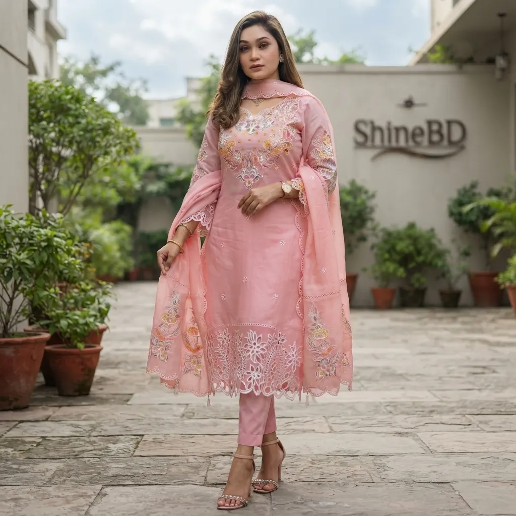 Premium Embroidery Four Piece