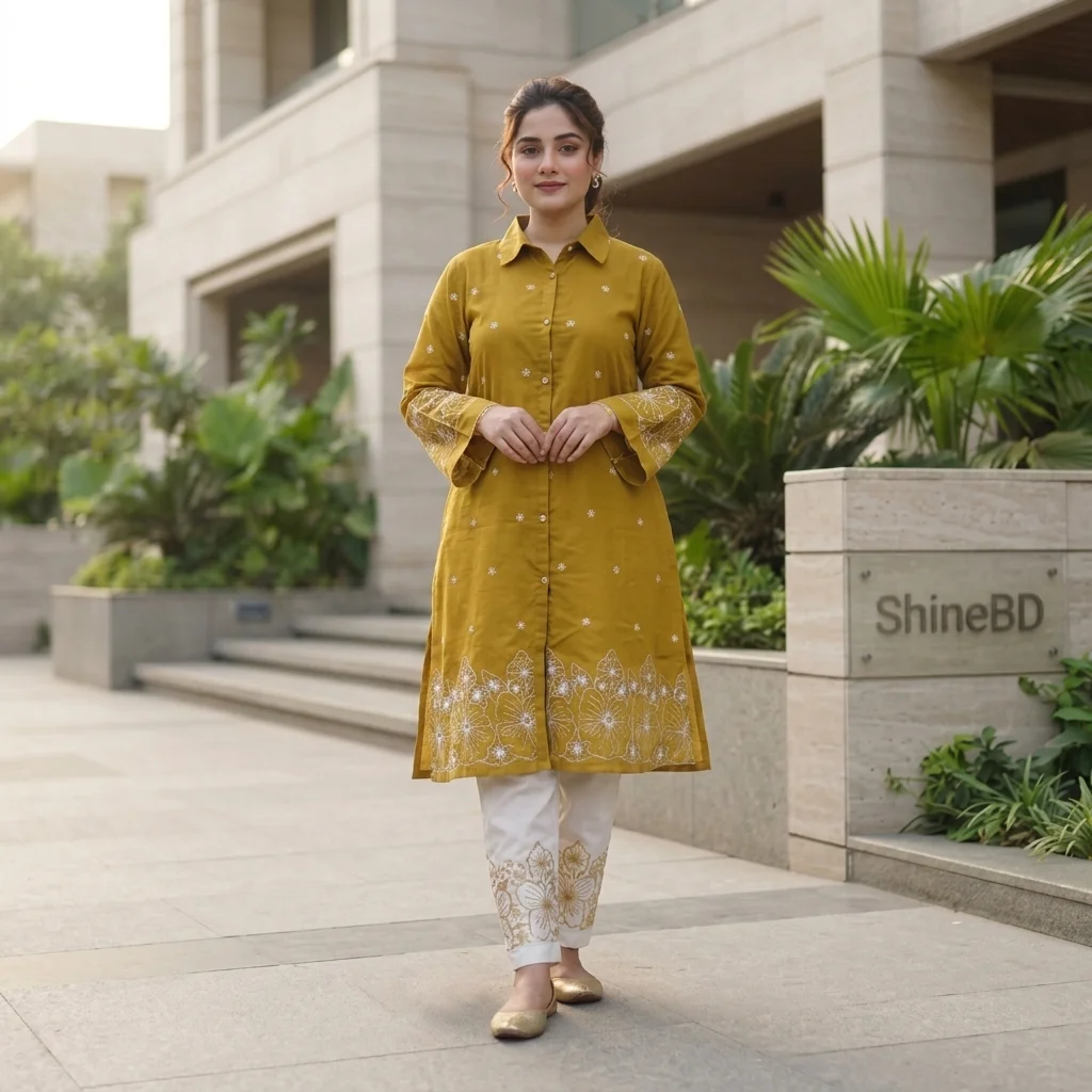 stylish Embroidery Two Piece Co-Ord Set