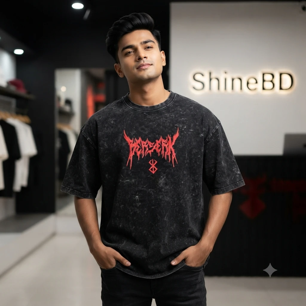 Premium Acid Wash Drop Shoulder TShirt